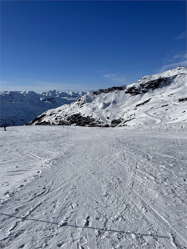 Longer la piste verte 2 Combes - OT Val Thorens