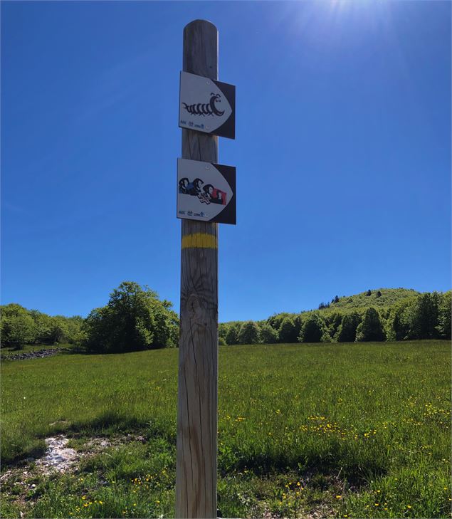 Balisage Sentier du Maquis et Boucle de l'Oreille - Office de Tourisme Bugey Sud Grand Colombier