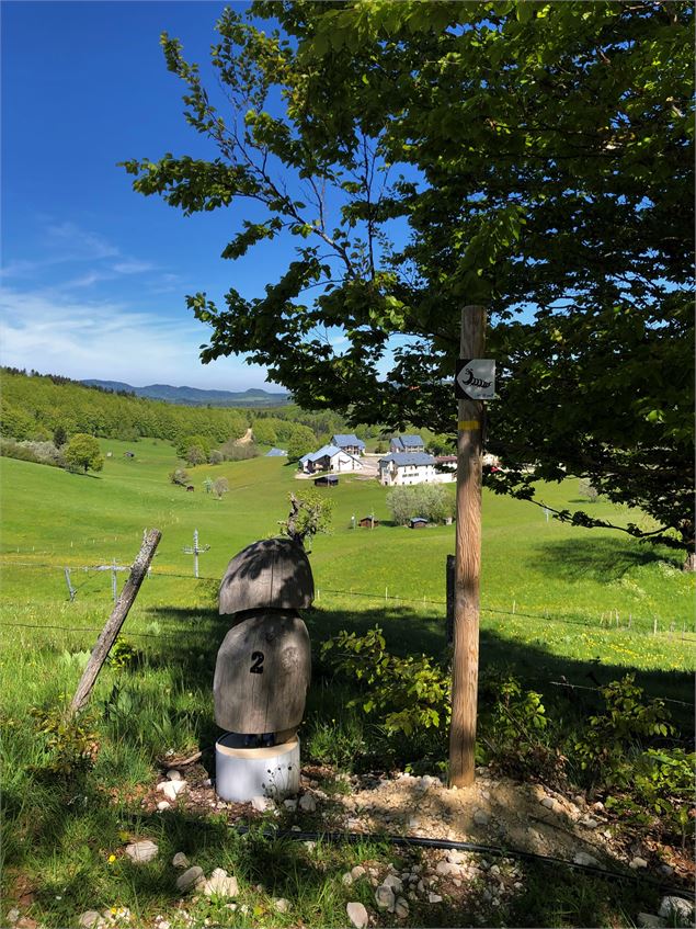 Balisage du sentier de la Boucle d'Oreille - © Maxime Ballet