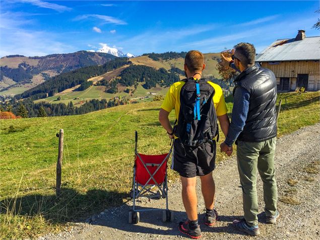 Itinéraire poussette à Crest-Voland / Cohennoz - Chemin des Chalets brûlés - Office de Tourisme du V