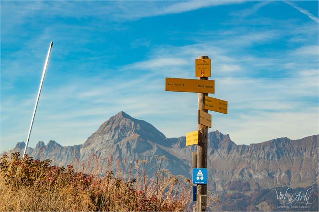Itinéraire poussette à Crest-Voland / Cohennoz - Chemin des Chalets brûlés - Office de Tourisme du V