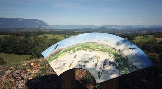 Table d'orientation sur le parcours trail de Contrevoz - © Rando Running Contrevoz