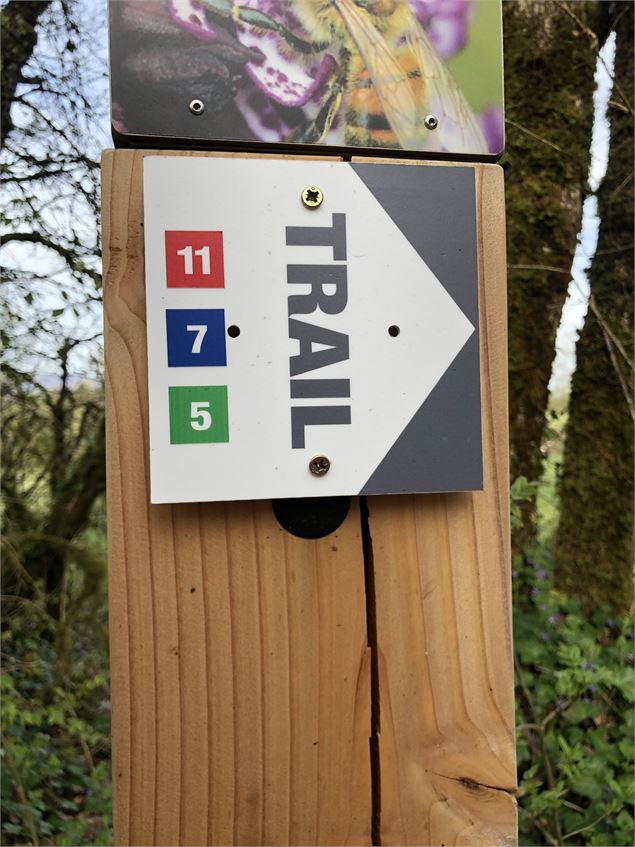 Balisage de l'espace rando trail de Contrevoz - © Rando Running Contrevoz