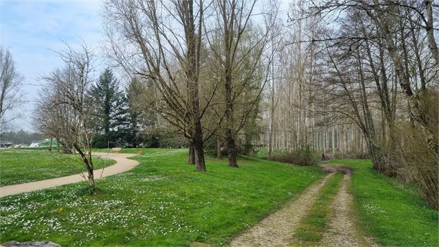 L'étang Pommier et le château Longchamp_Lent - CH de Longchamp