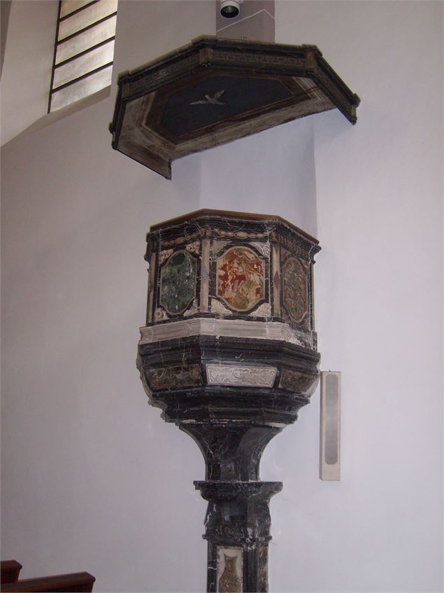 Vieille Ville de Montmélian - Chaire de l'église paroissiale (MH) - Ville de Montmélian