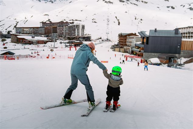 Ski en haut de la piste du Rosset - Gregoire Fauquenoi