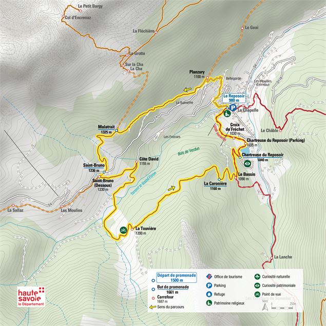 Carte Les Balcons du Reposoir - J. Hudry