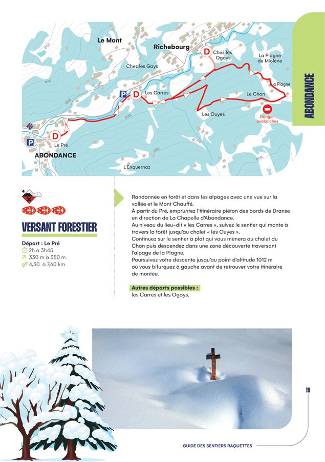 Fiche descriptive Versant forestier - Patrick Brault Office de Tourisme Abondance