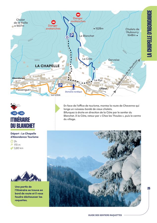 Fiche descriptive Itinéraire du Blanchet - OT La Chapelle