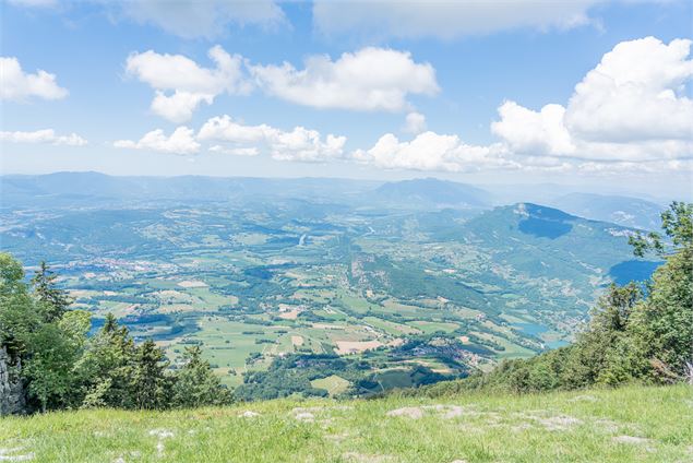 Vue depuis l'aire de décollage des parapentes - Golden Réseau