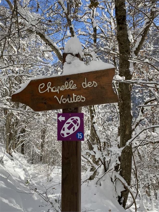 Panneau Chapelle des Voûtes - OT Espace Glandon