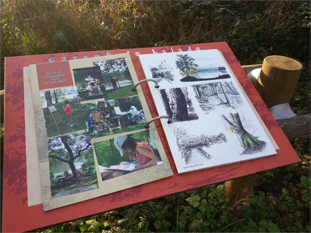 Détail panneau randocroquis - Gérard Thiévenaz ATD/CG73