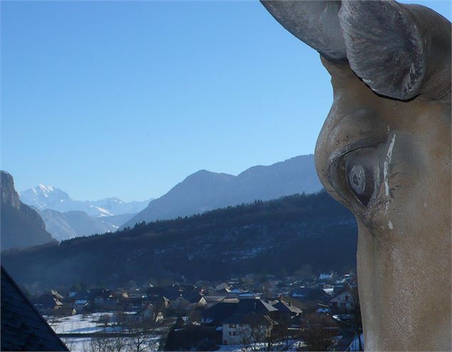 Ferme de Gy emblème vache - Ferme de Gy