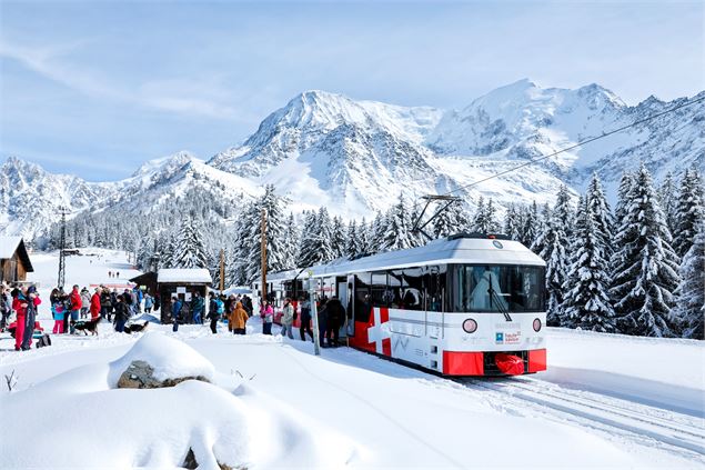 Tramway du Mont-Blanc en Hiver