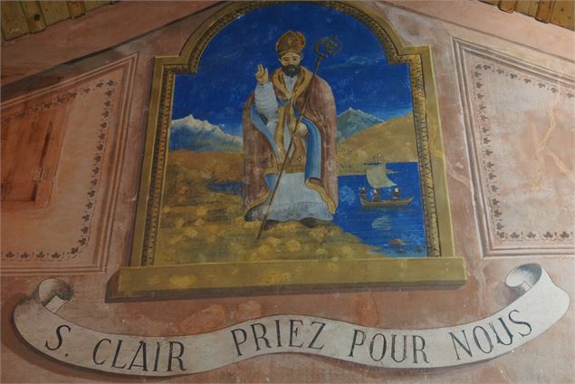 Fresque dans la chapelle St Clair - I.Pauwels-Etiévant - OTHMV