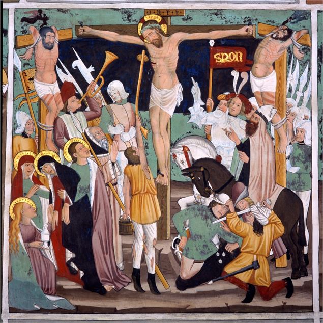 Les décors peints de la chapelle Saint Sébastien à Val Cenis Lanslevillard - S. Perez - Fondation Fa