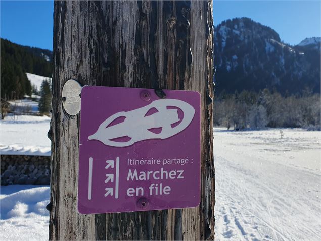 Itineraire raquette - Patrick Brault Office de Tourisme Abondance