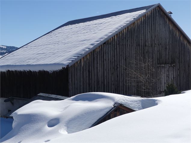 Chalet d'alpage sous la neige - OT Flumet / ST Nicolas la Chapelle