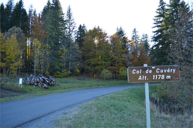 Borne kilométrique cyclo à Valserhône - ©OT Terre Valserine