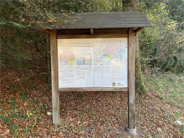 Borne du Prés Carrel depuis Alex - M.Michel