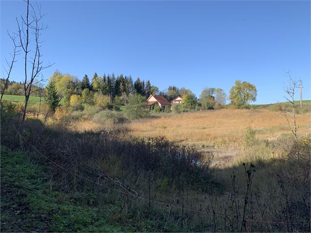 Borne du Prés Carrel depuis La Gotette - M.Michel