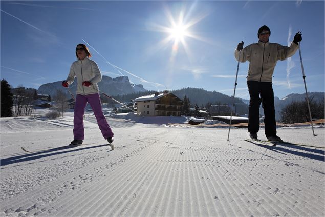 fondeurs sur le Plateau des Mouilles - Gilles Place / OT ADL