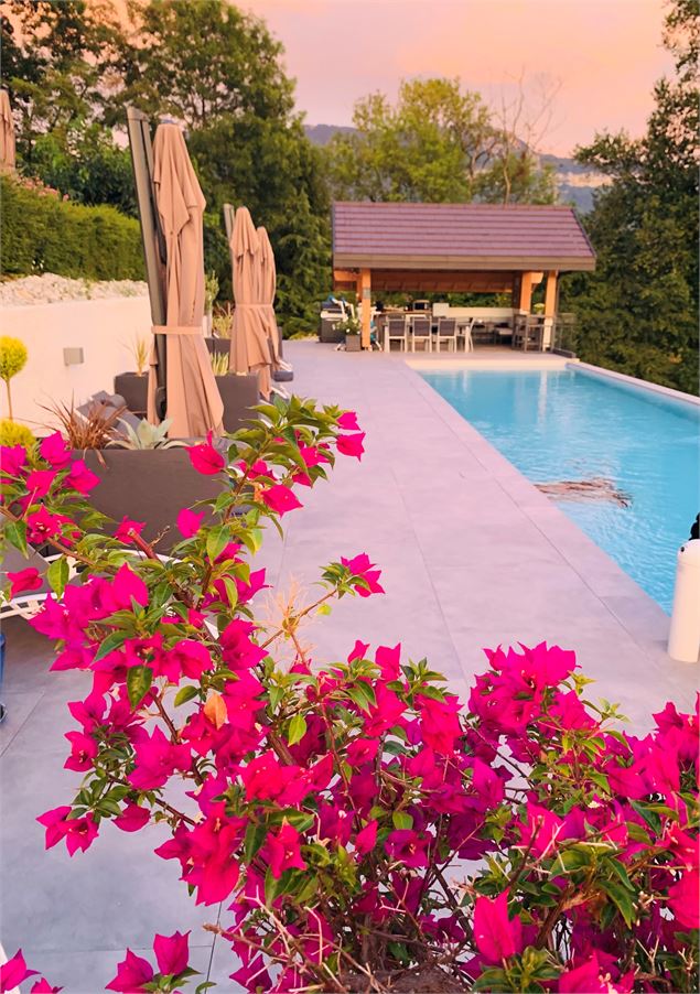 Couché de soleil sur Onde Bleue - Nathalie PALLATIN 