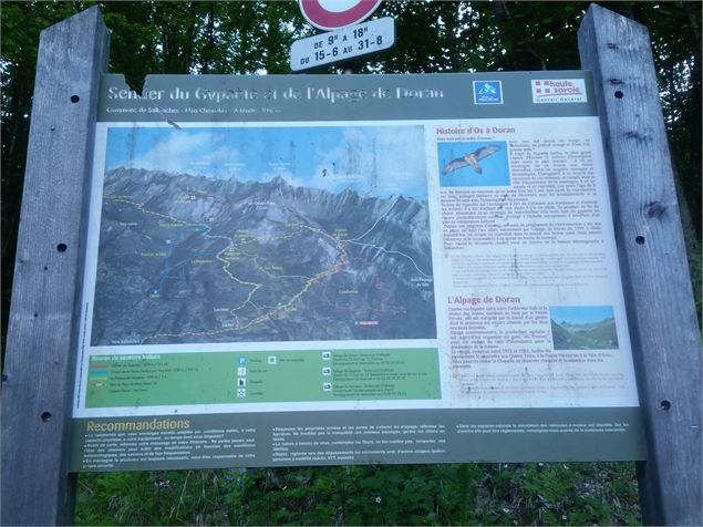 Sentier pédestre : Doran par le sentier du Gypaète