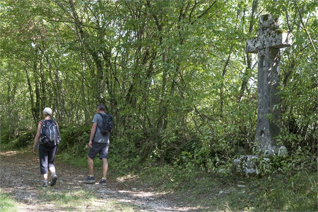 Croix sur le GR65 Mont Tournier St-Maurice-de-Rotherens_St-Genix-les-Villages - OT Val Guiers@A. Cot