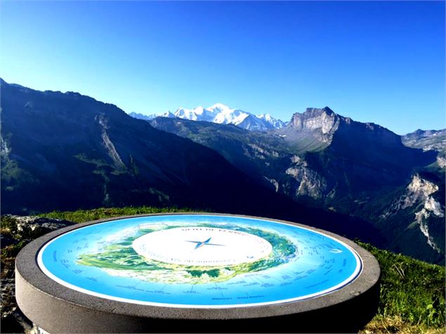 Table d'orientation avec vue sur le Mont-Blanc - Laurent Vriez