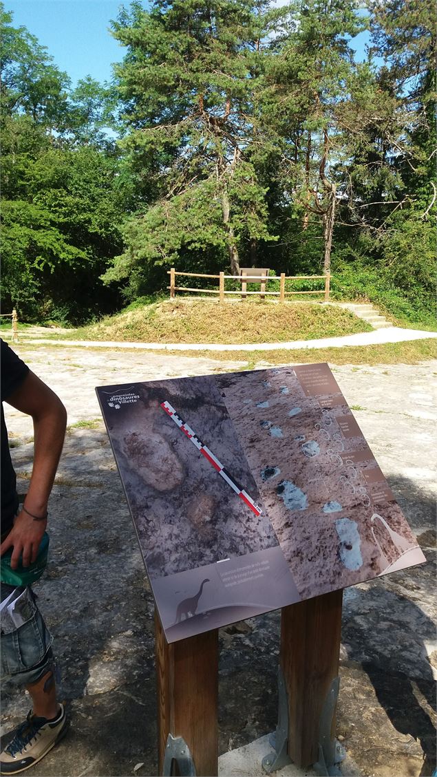 Les empreintes de dinosaures de Villette - png