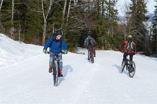 VTT sur neige à Aillons-Margériaz 1400 - OT Aillons-Margériaz