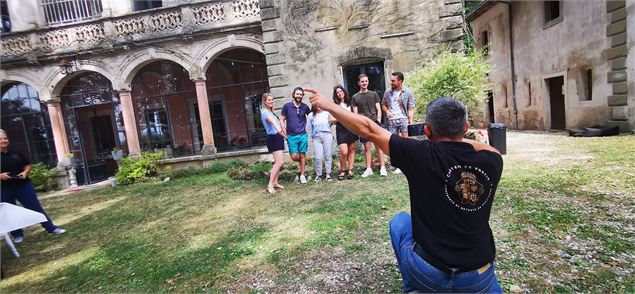 Chasse aux trésors dans les jardins - Crédit photo Château de Fortis