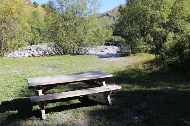 table pique neige Prés plan