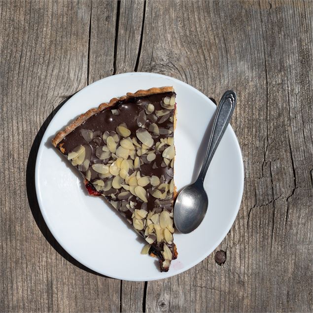 Tarte au myrtille au refuge du Grand Bec - Planay - Geoffrey Vabre