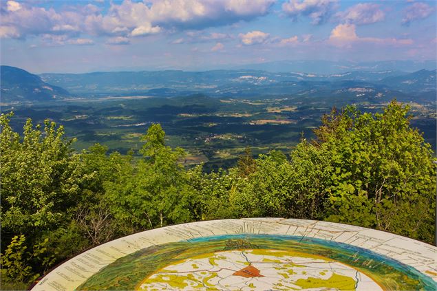 Table d'orientation à Innimond - Marilou Perino / Plaine de l'Ain Tourisme