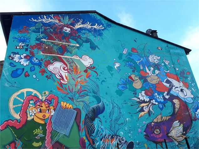 fresques murales à Tenay - Sabrina Megani / Plaine de l'Ain Tourisme