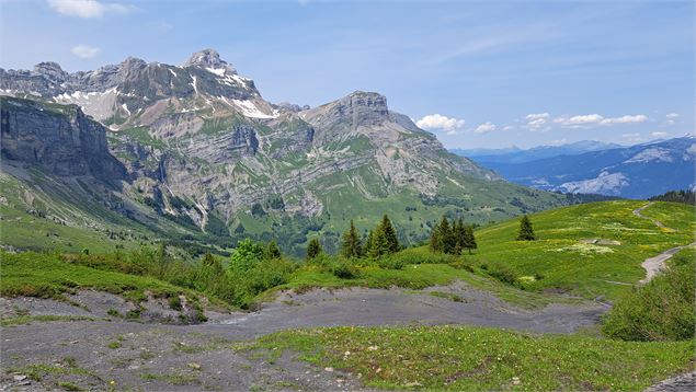 Chemin en diretion de la Cabane du Petit - Cordon Tourisme