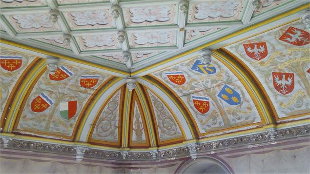 Intérieur fresque murale Château de Chazey-sur-Ain - Marilou Perino