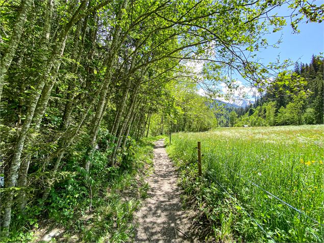 Le sentier du Val Montjoie, de Saint-Gervais aux Contamines