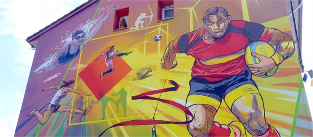 Fresques et murs peints - Sport et énergie Oyonnax