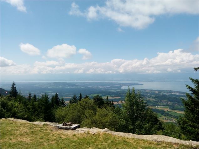 Vue sur le lac Léman depuis le chapelle d'Hermone