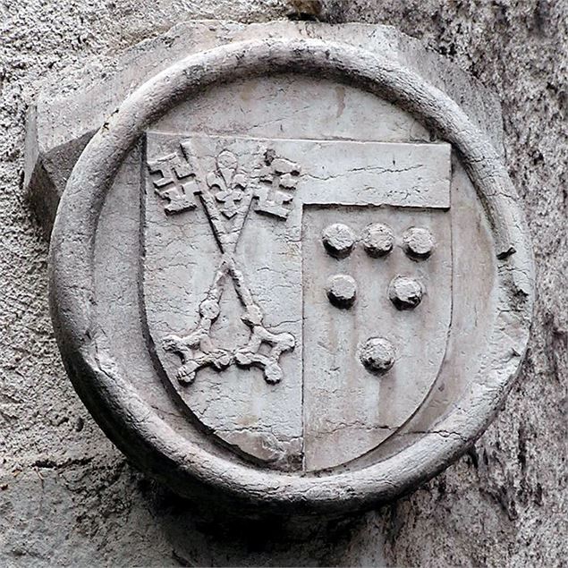Blason Eglise des Carmes Pont de Beauvoisin Savoie - L. Martin