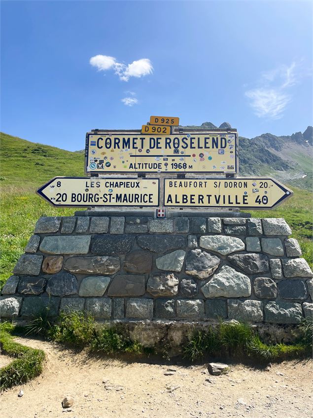 Panneaux indicateurs Cormet de Roselend - Clément Buttin