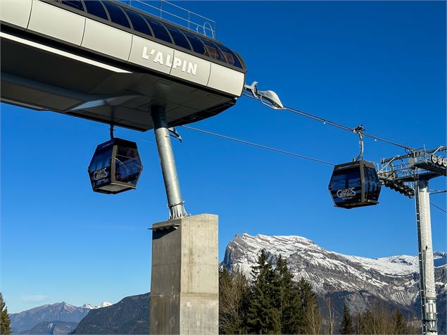 Gare d'arrivée de la télécabine de l'Alpin au Bettex - OT Saint-Gervais Mont-Blanc