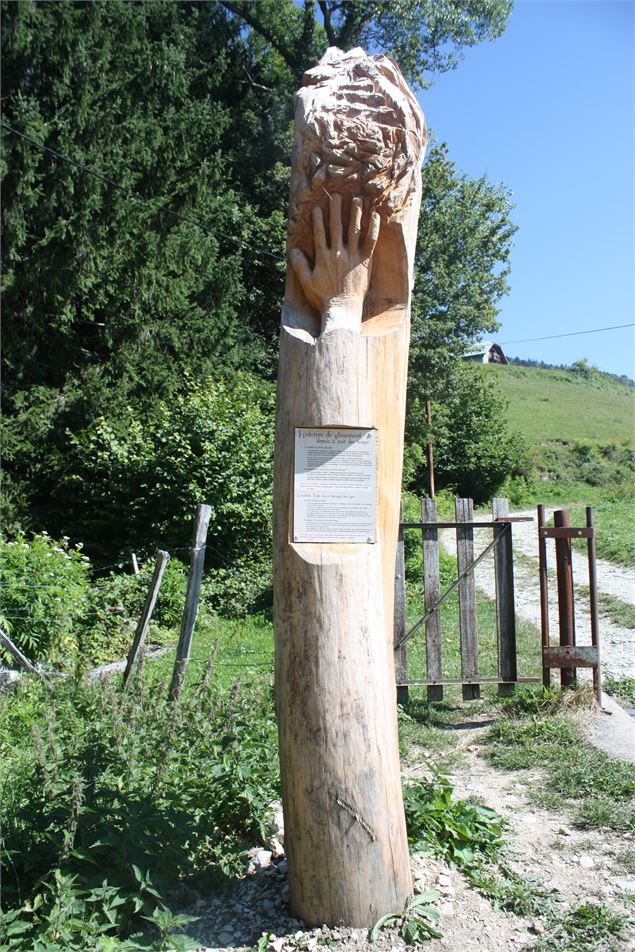 Totem sur le parcours - OT du Coeur des Bauges