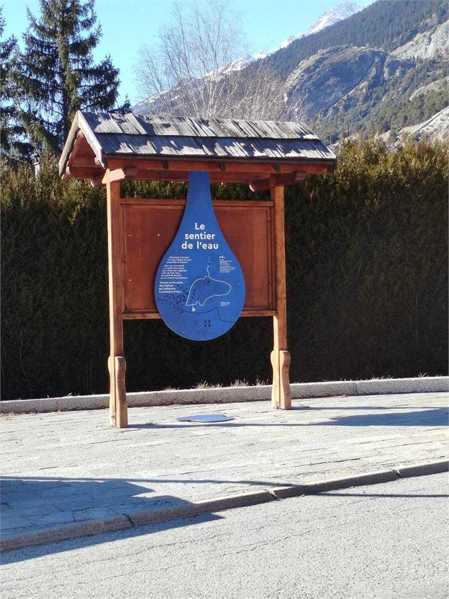 Panneau explicatif au départ du sentier - A.Kempf