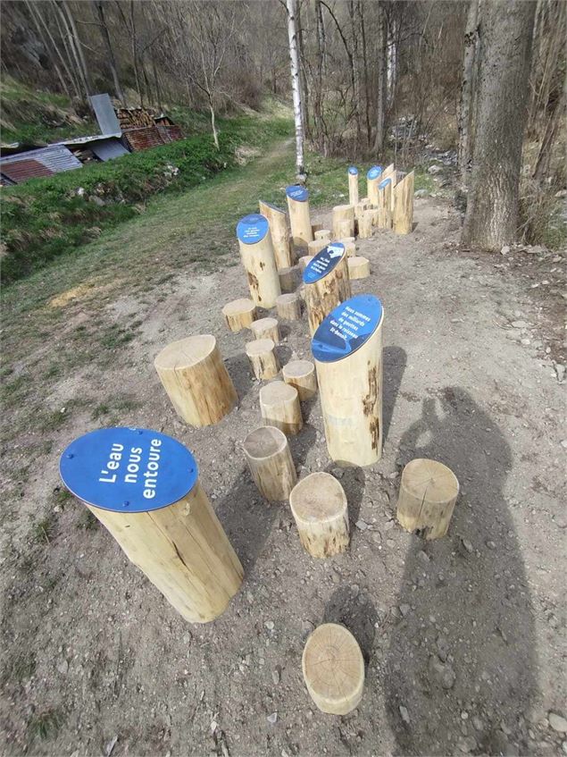 Arrêt n°1 : des buches enfoncées verticalement dans le sol - A.Kempf
