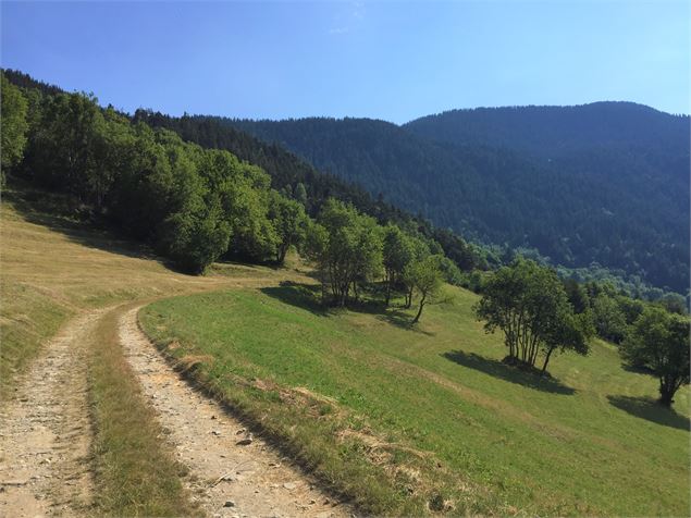 Vue depuis le chemin sur la boucle du Dou de St Maurice - Feissons sur Salins - Nadia Chevassu