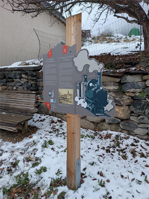 Panneau explicatif du parcours thématique - Christian Vair